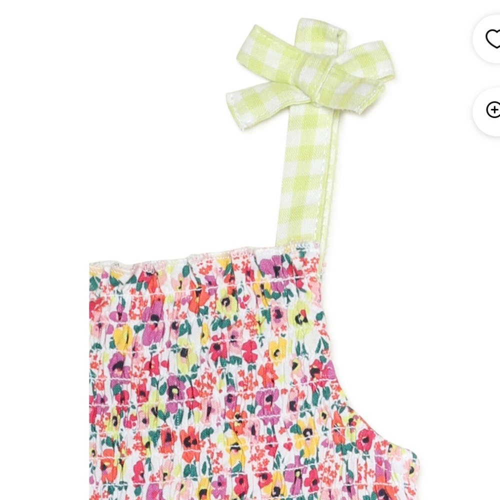 COPY - Wonder Nation girls 2pc Neon Floral Sleeveless Romper & bucket hat size … - Picture 7 of 16
